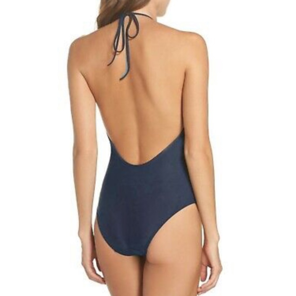 Ted Baker London Open Back Halter Swimsuit size 6 - Picture 2 of 11